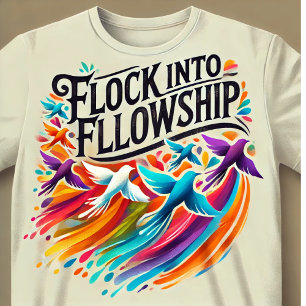"Flock into Fellowship Multicolor T-Shirt 
