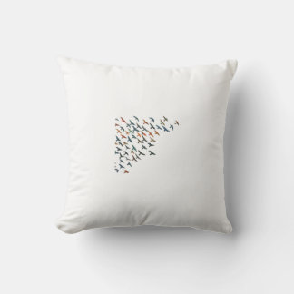 Flock Into Fellowship Throw Pillow