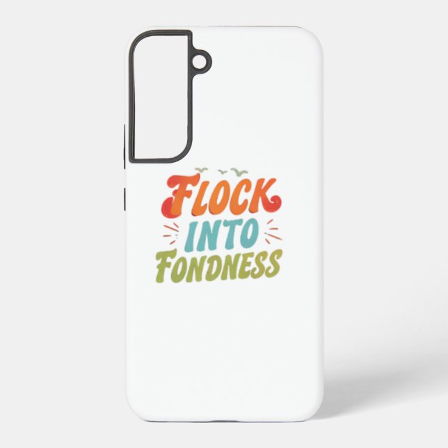 Flock into fondness  samsung galaxy case (Back)