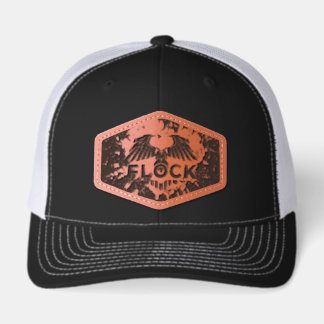 FLOCK LEATHER PATCH HAT