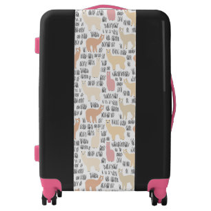 Flock Of Alpacas Pattern Luggage