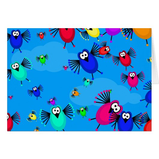 Flock of Birds Cards (Front Horizontal)