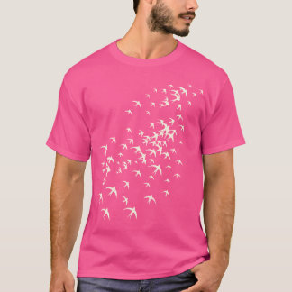 Flock Of Birds Flying - Nature And Bird Lovers Gra T-Shirt