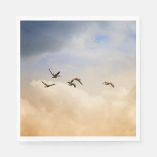 Flock of Birds in Flight Napkins