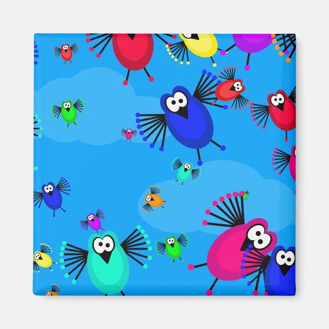 Flock of Birds Magnet (Front)