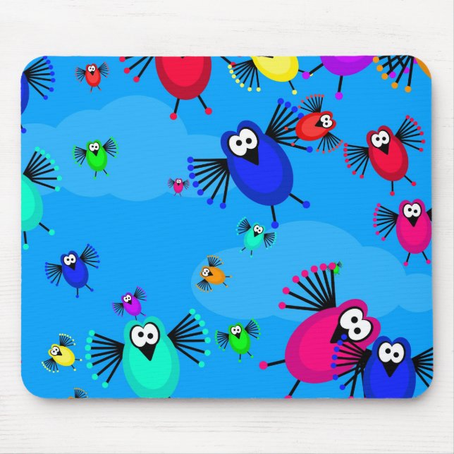 Flock of Birds Mouse Pad (Front)