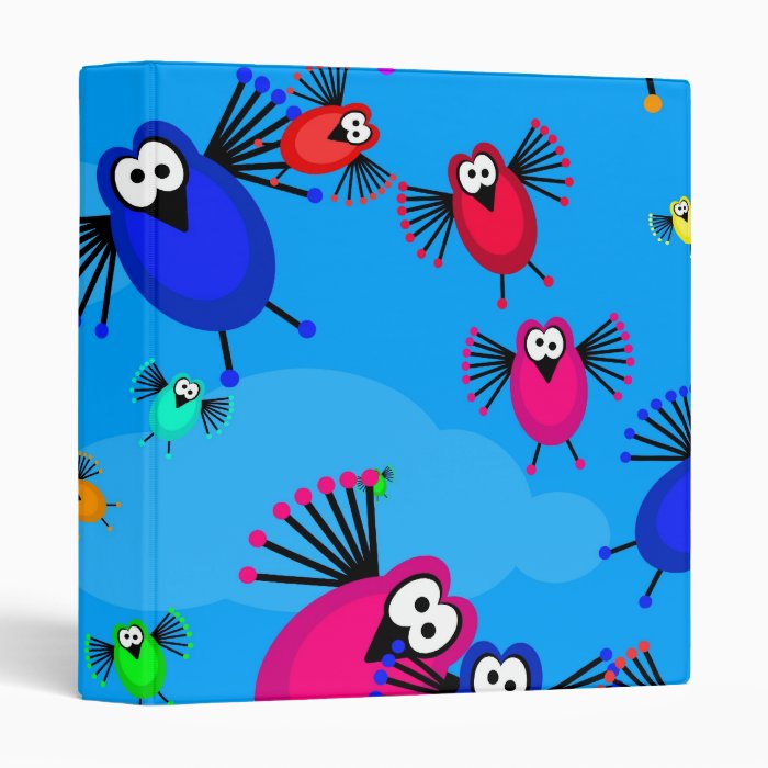 Flock of Birds Vinyl Binders