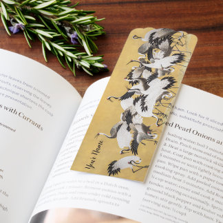 Flock of Cranes (right side) by Ishida Yutei Bookmarks