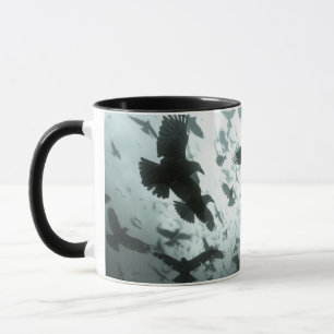 Flock of Crows, Ravens Coffee Mug