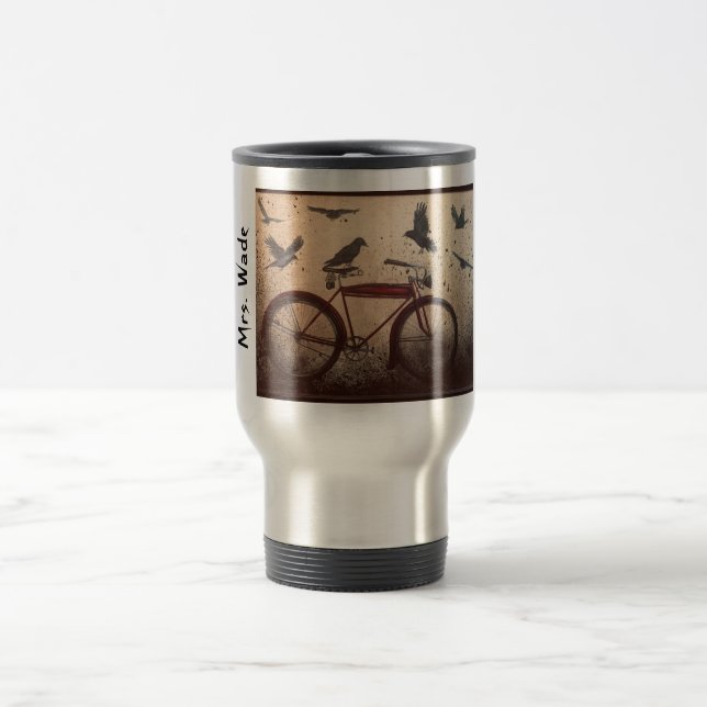 flock of crows travel mug (Center)