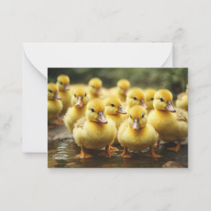 Flock of Ducklings Note Card