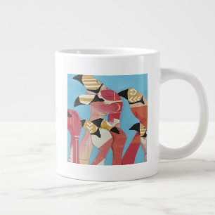 Flock of Flamingos Giant Coffee Mug