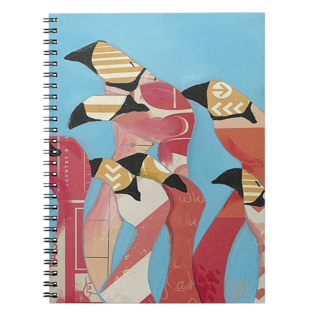 Flock of Flamingos Notebook (Front)