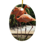 Flock of Flamingos Ornament