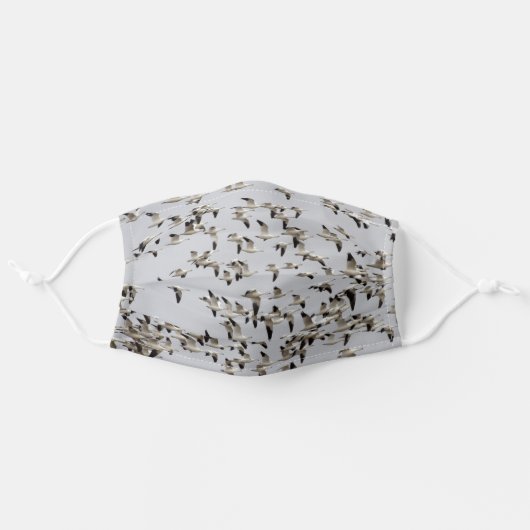 Flock of Geese in Flight Adult Cloth Face Mask (Front, Unfolded)