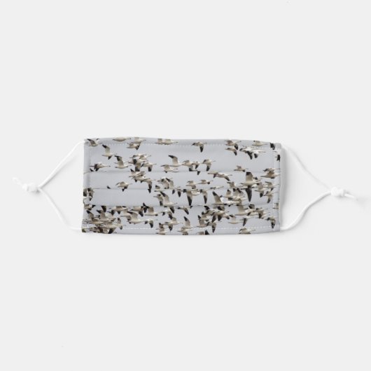Flock of Geese in Flight Adult Cloth Face Mask (Front, Folded)