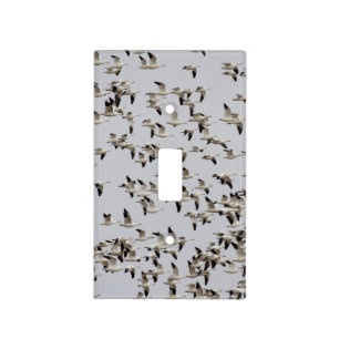 Flock of Geese in Flight Light Switch Cover
