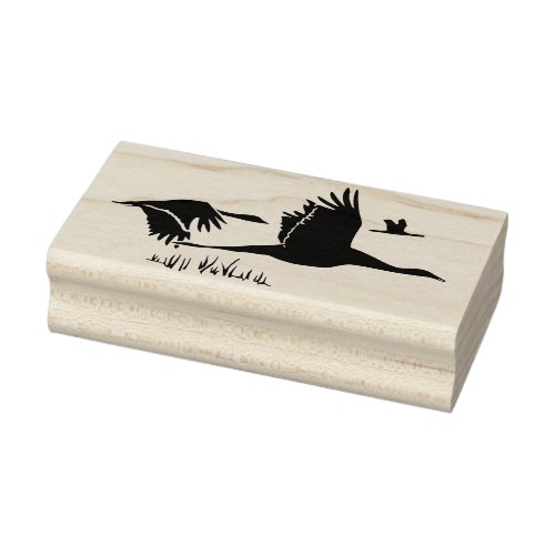 Flock of Geese Rubber Stamp