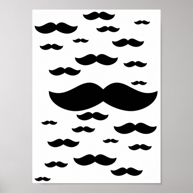 Flock of mustaches Poster (Front)