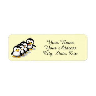 Flock of Penguins Label