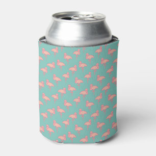 Flock of Pink Flamingos Can Cooler