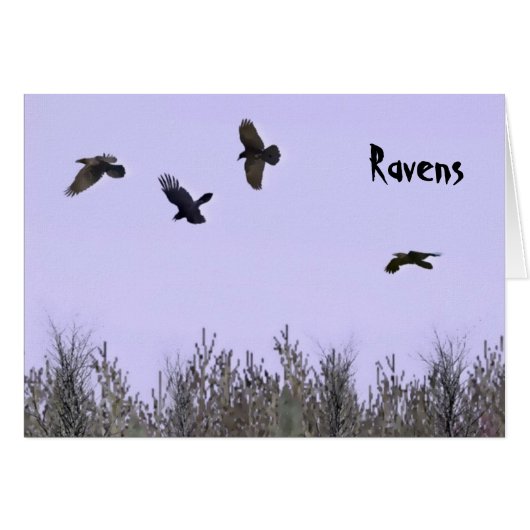 Flock of Ravens Cards (Front Horizontal)