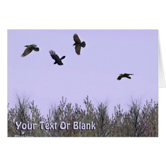 Flock of Ravens Cards (Front Horizontal)