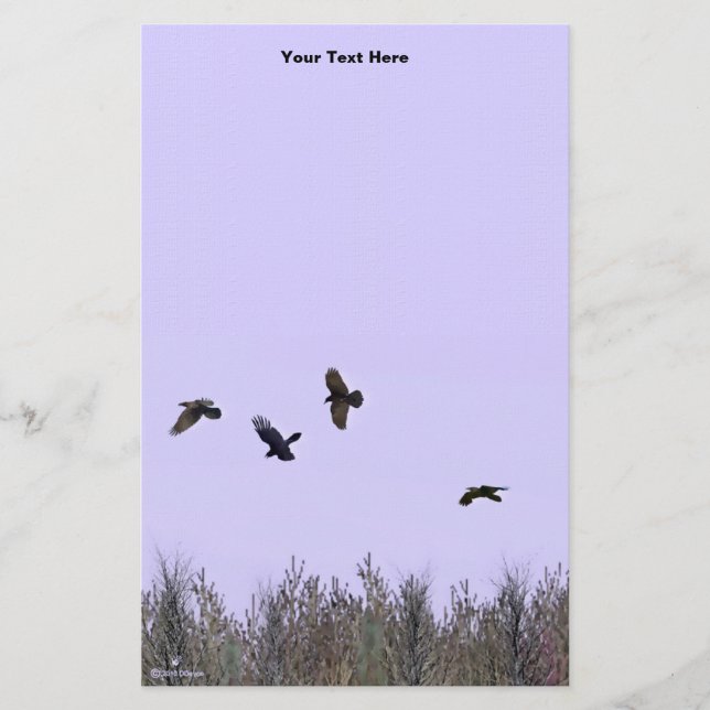 Flock Of Ravens Stationery (Front)