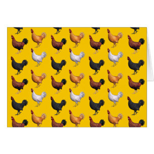 Flock Of Roosters Cards