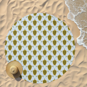 Flock Of Sea Turtles Pattern Beach Towel