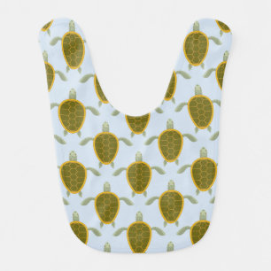 Flock Of Sea Turtles Pattern Bib
