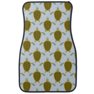 Flock Of Sea Turtles Pattern Car Floor Mat