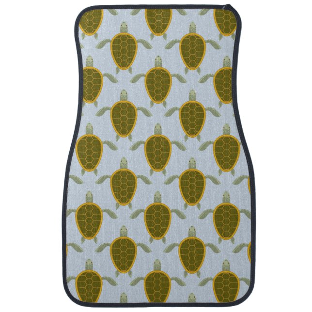 Flock Of Sea Turtles Pattern Car Floor Mat (Front)