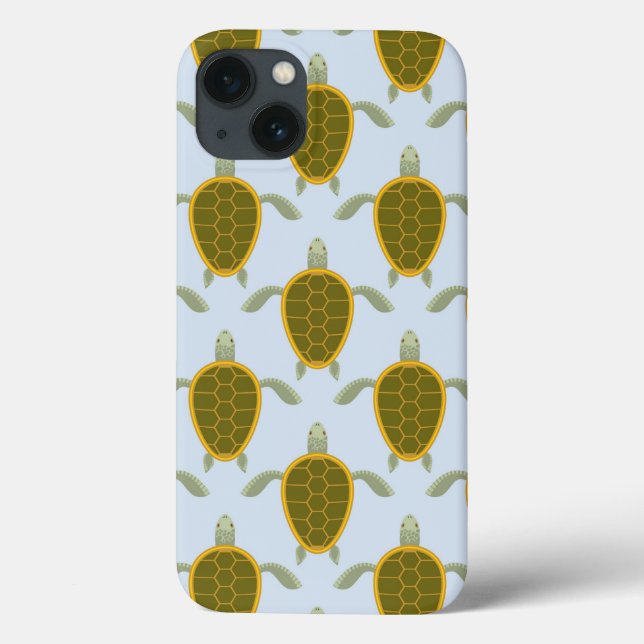 Flock Of Sea Turtles Pattern Case-Mate iPhone Case (Back)