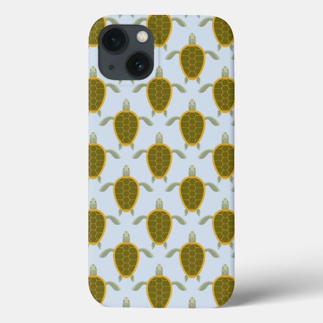 Flock Of Sea Turtles Pattern Case-Mate iPhone Case (Back)