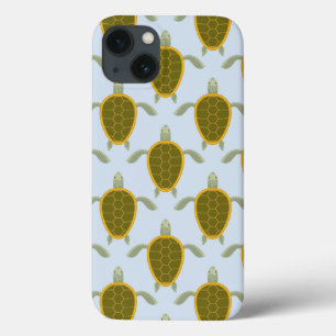 Flock Of Sea Turtles Pattern iPhone 13 Case