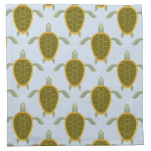 Flock Of Sea Turtles Pattern Cloth Napkin