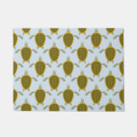 Flock Of Sea Turtles Pattern Doormat