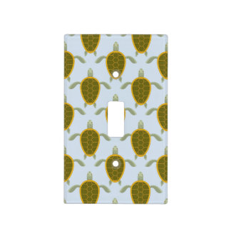 Flock Of Sea Turtles Pattern Light Switch Cover