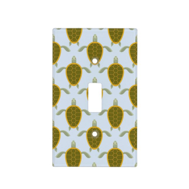 Flock Of Sea Turtles Pattern Light Switch Cover (Front)