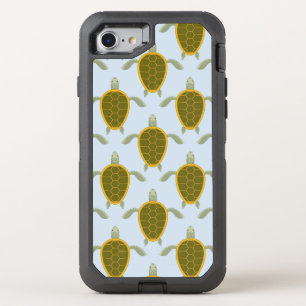 Flock Of Sea Turtles Pattern OtterBox Defender iPhone SE/8/7 Case