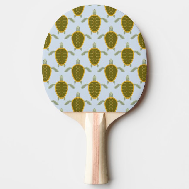 Flock Of Sea Turtles Pattern Ping-Pong Paddle (Front)