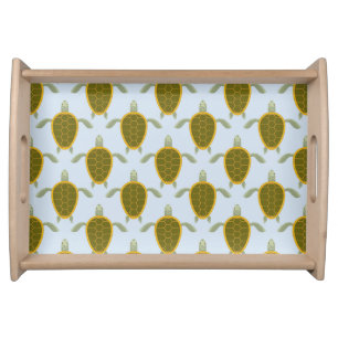 Flock Of Sea Turtles Pattern Serving Tray