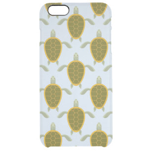 Flock Of Sea Turtles Pattern Clear iPhone 6 Plus Case