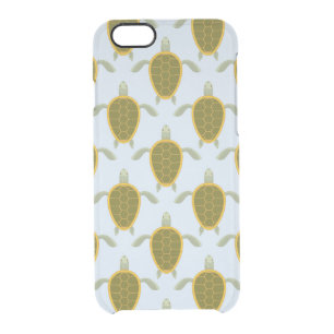Flock Of Sea Turtles Pattern Clear iPhone 6/6S Case
