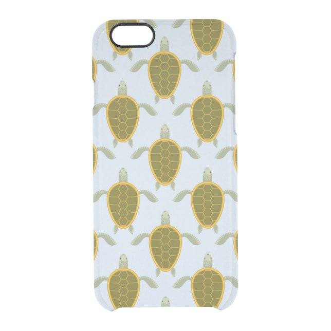Flock Of Sea Turtles Pattern Uncommon iPhone Case (Back)