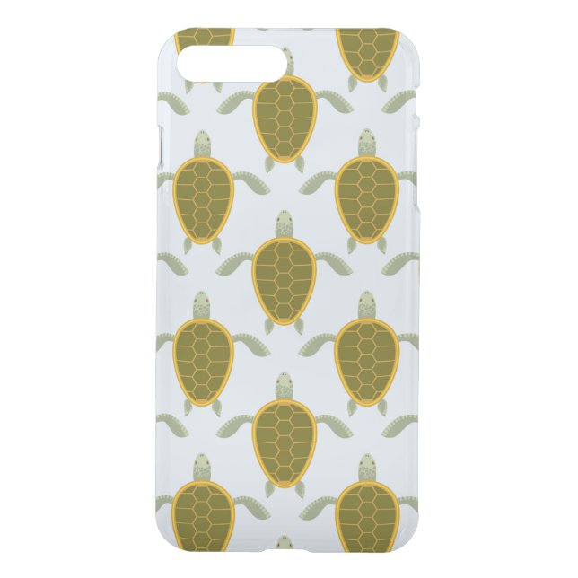 Flock Of Sea Turtles Pattern Uncommon iPhone Case (Back)