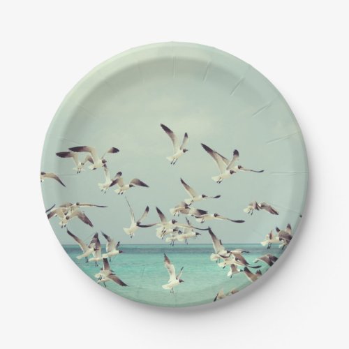 Flock of Seagulls Paper Plates