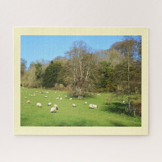 Flock of sheep jigsaw puzzle (Horizontal)