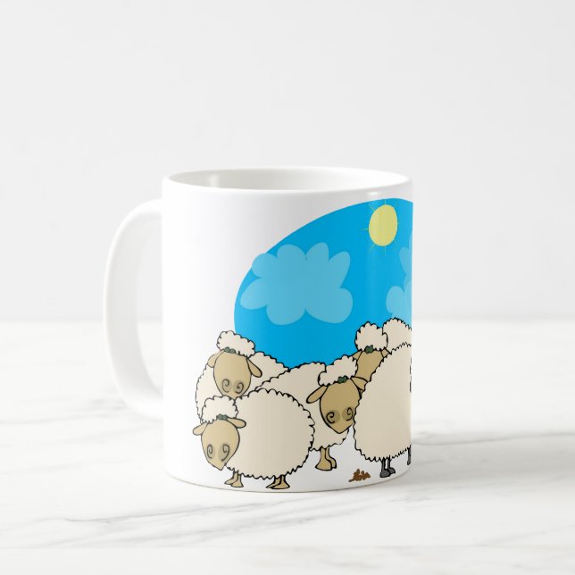 Flock Of Sheep Mug (Front Left)